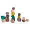 Miniland Towering Wood Stones - 18 Pieces